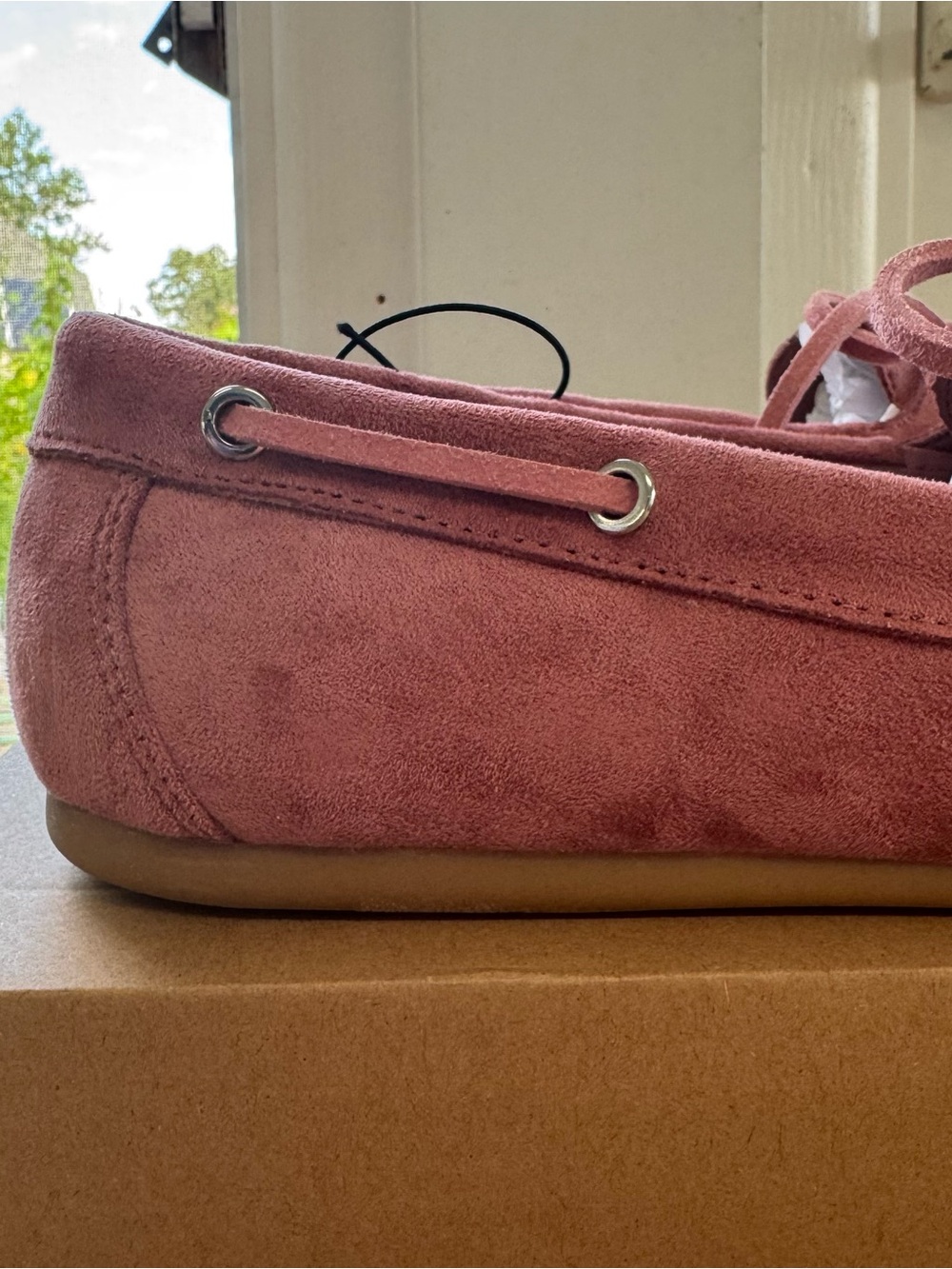 Time and Tru Women's Pink Boat Shoes Memory Foam Slip On Deck Loafers 8.5 Medium - Picture 6 of 14